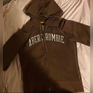Abercrombie & fitch brown hoodie